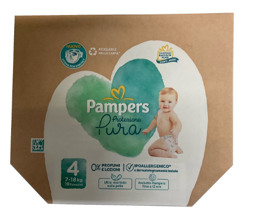 Pampers Protezione Pura Maxi Pannolini 11 - 25 kg 19 Pezzi